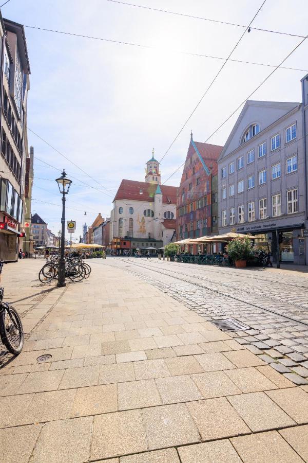 Global Living - Design Apartment I Rathausplatz I Beamer I Ac I Kitchen I Augsburg Eksteriør bilde